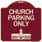 Signmission Church Parking Only Church Symbol Heavy-Gauge Aluminum Architectural Sign, 18" x 18", BU-1818-24269 A-DES-BU-1818-24269 - alternate 1